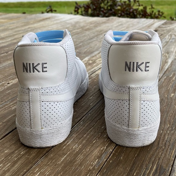 Nike White High Blazers; Carolina Blue Laces; Men’s 13 - Picture 4 of 7